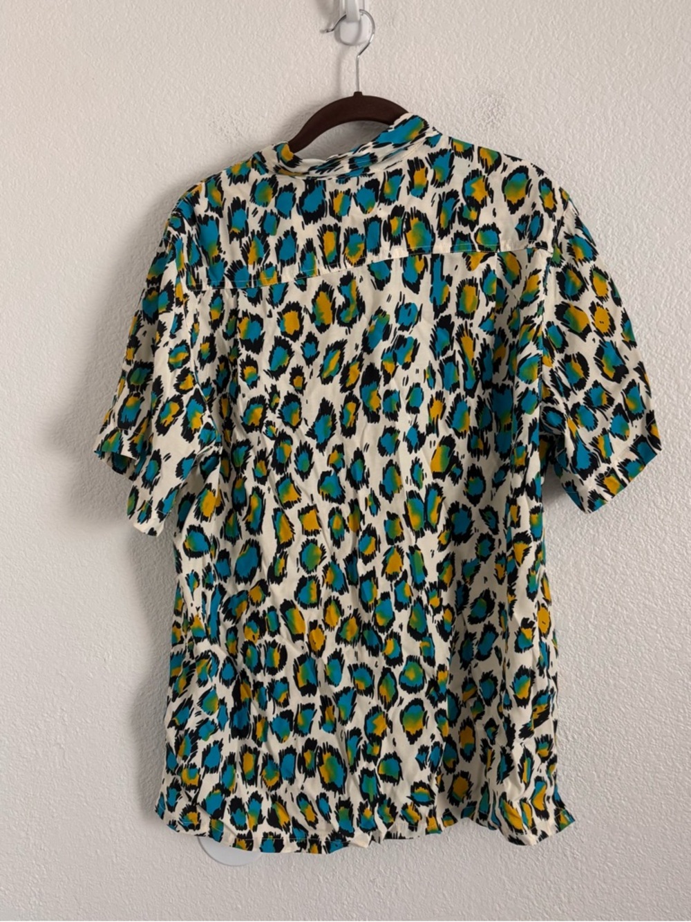 R13 Men's Size Medium Multicolor Leopard Print Tony Shirt - Picture 5 of 5